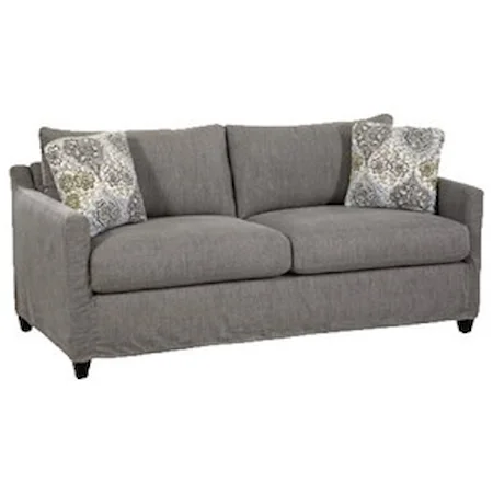 Casual Sofa with Track Arms